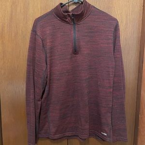 Burgundy 1/4 Zip Up Shirt